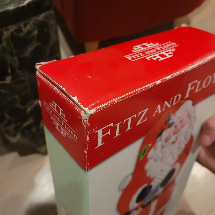 Fitz and Floyd Snack Therapy Santa Server NEW image indicator(10)