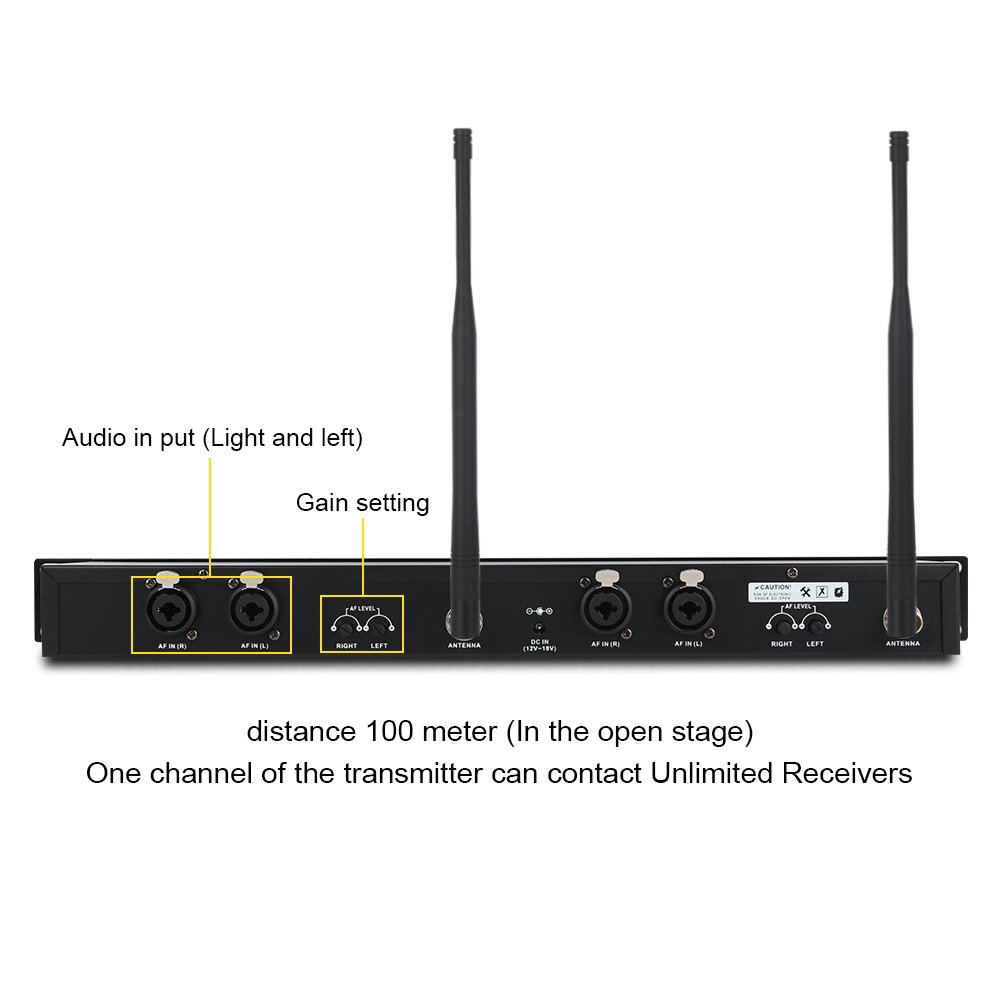 6 bodypacks wireless in ear monitor system - photo 5