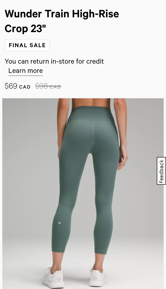 🎁Lululemon Wunder Train leggings size 8 image indicator(2)