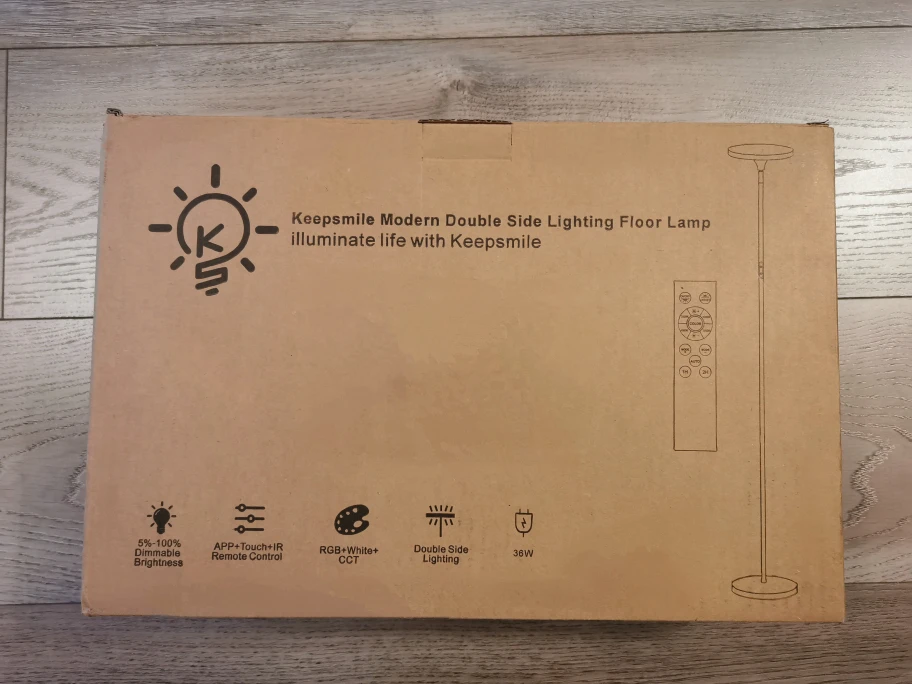 NEW Double-Sided LED Floor Lamp with Remote image indicator(9)