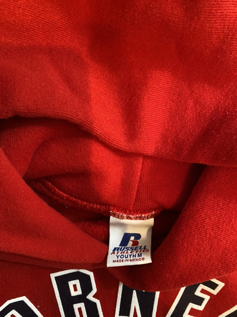 Cornell university sweat shirt red youth medium. image indicator(2)