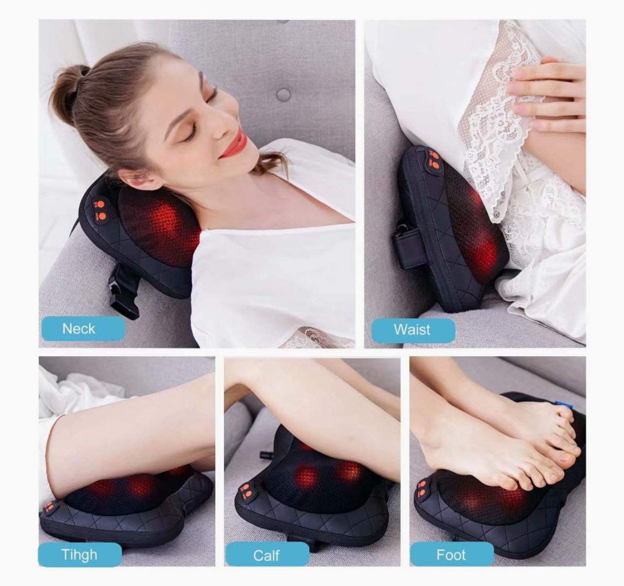 Shiatsu Kneading Electric Neck Massager Pillow - photo 2