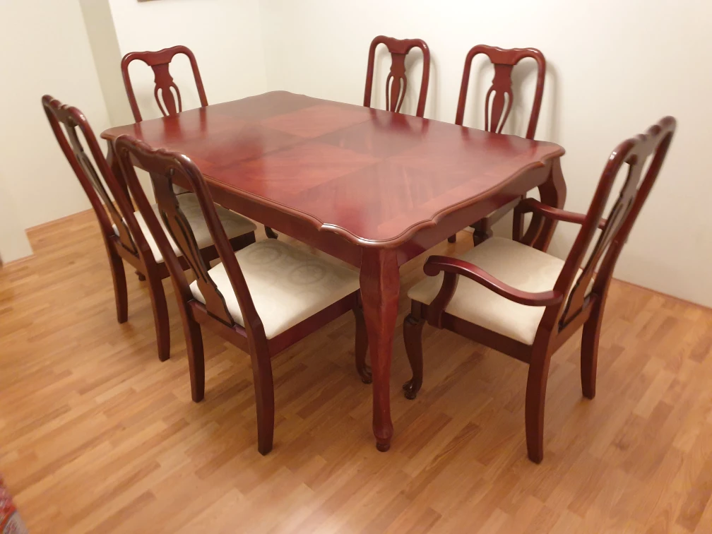 dining table and chairs