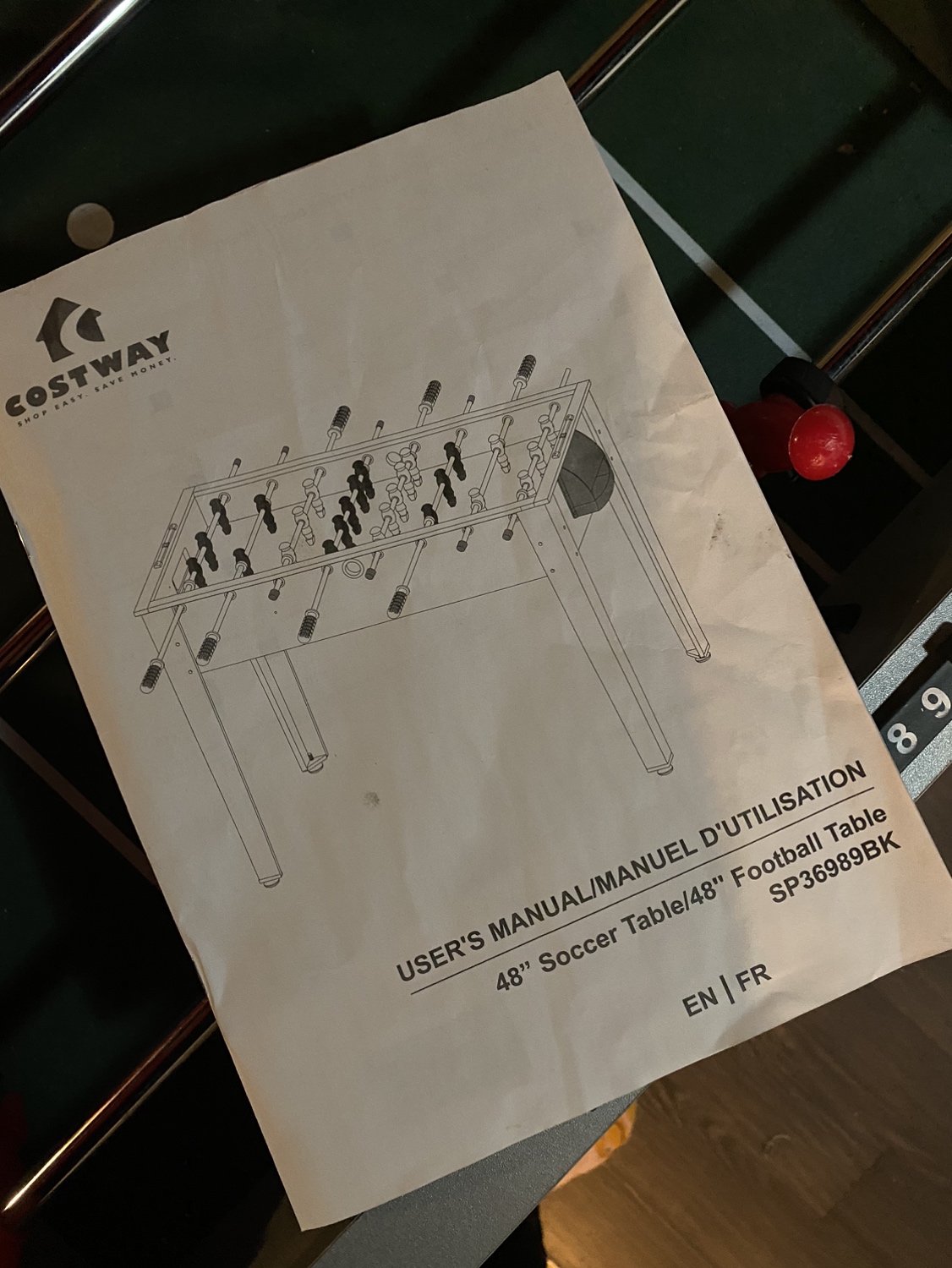 Foosball table / baby foot / soccer table image indicator(5)