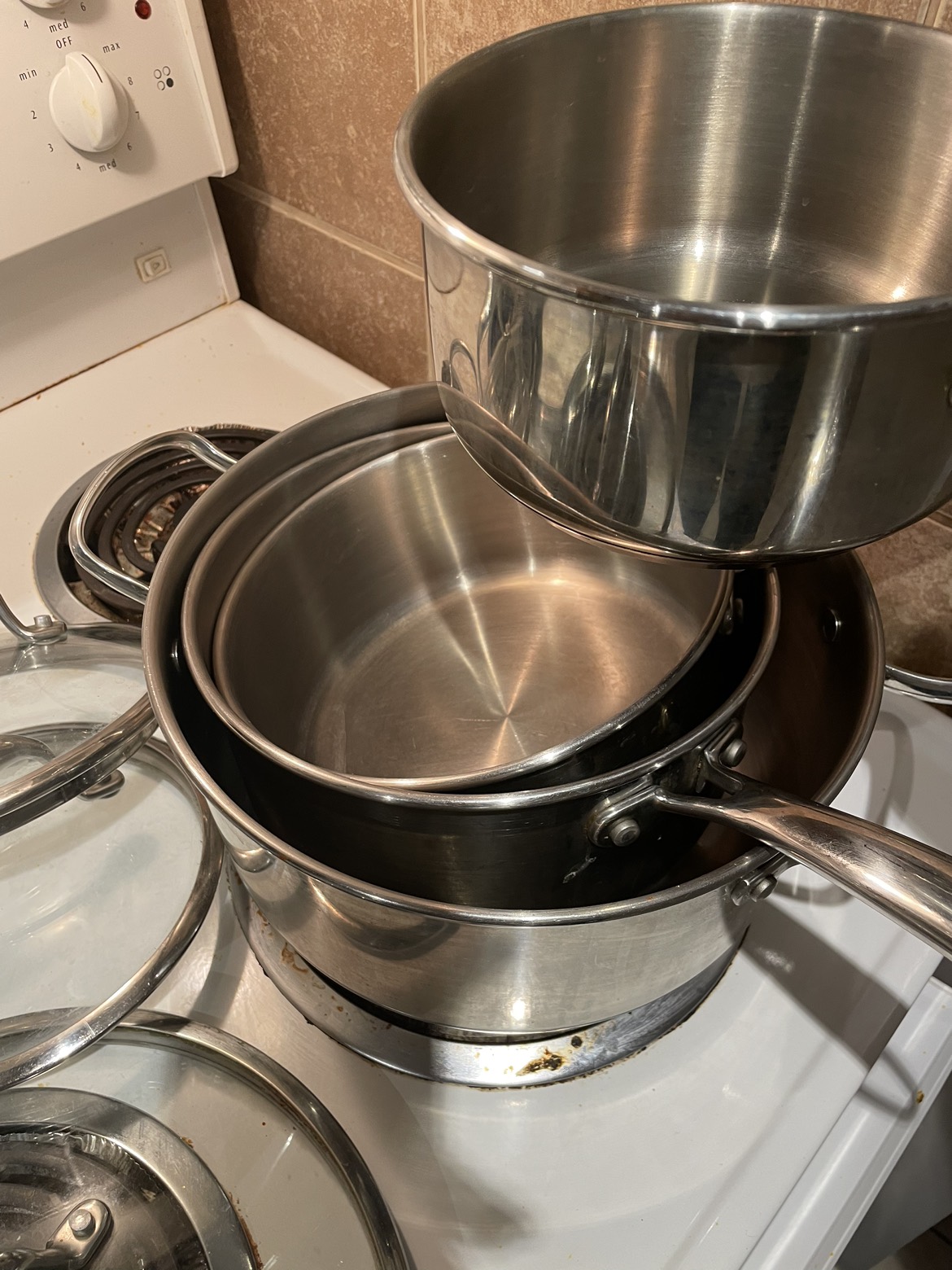 8pc Lagostina Stainless steel pot set - photo 3