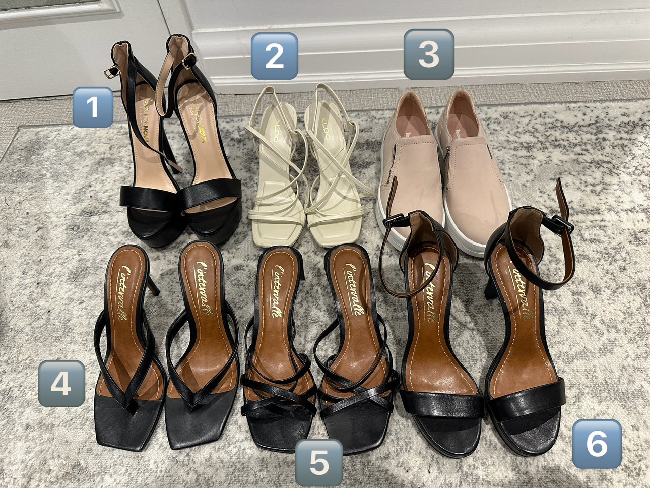 Various Shoes / Heels size 6 and 6.5