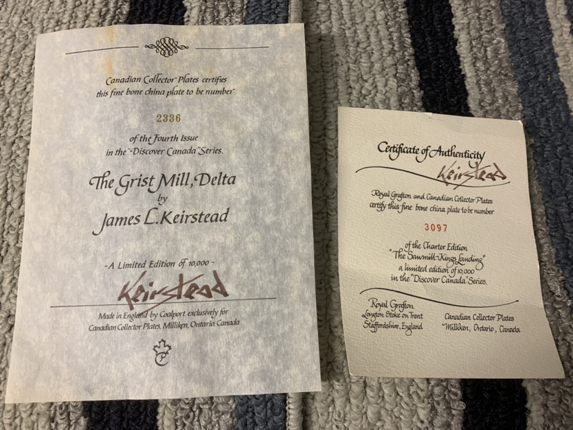 Two Collector Plates by James Kierstead image indicator(7)