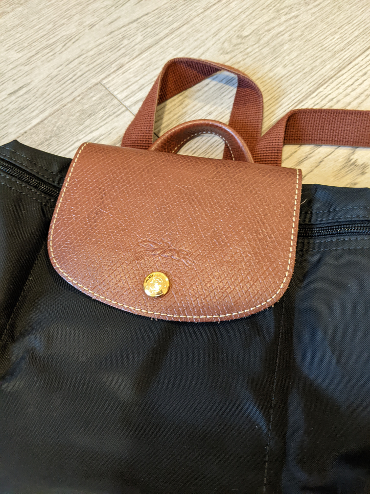 Black Longchamp Le Pliage Original M Backpack image indicator(2)
