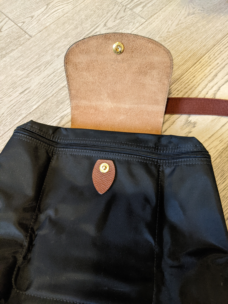 Black Longchamp Le Pliage Original M Backpack image indicator(3)
