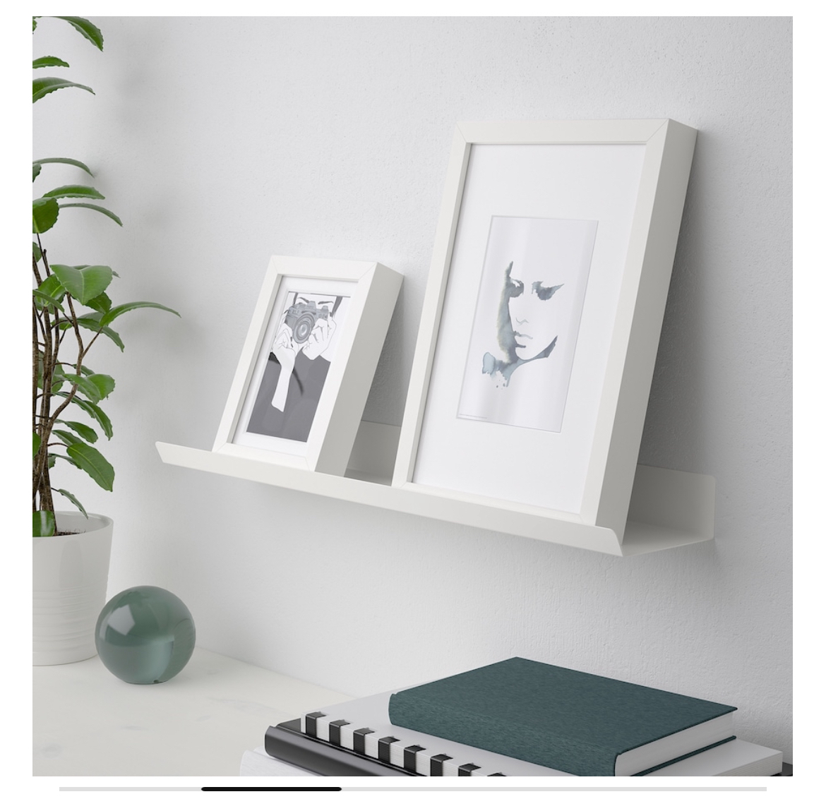 2 x display shelf, white thumbnail