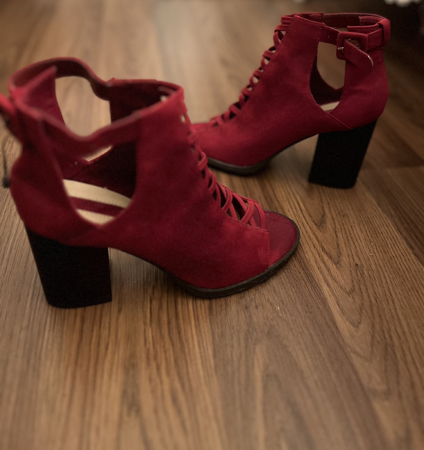 Red summer heels - photo 2