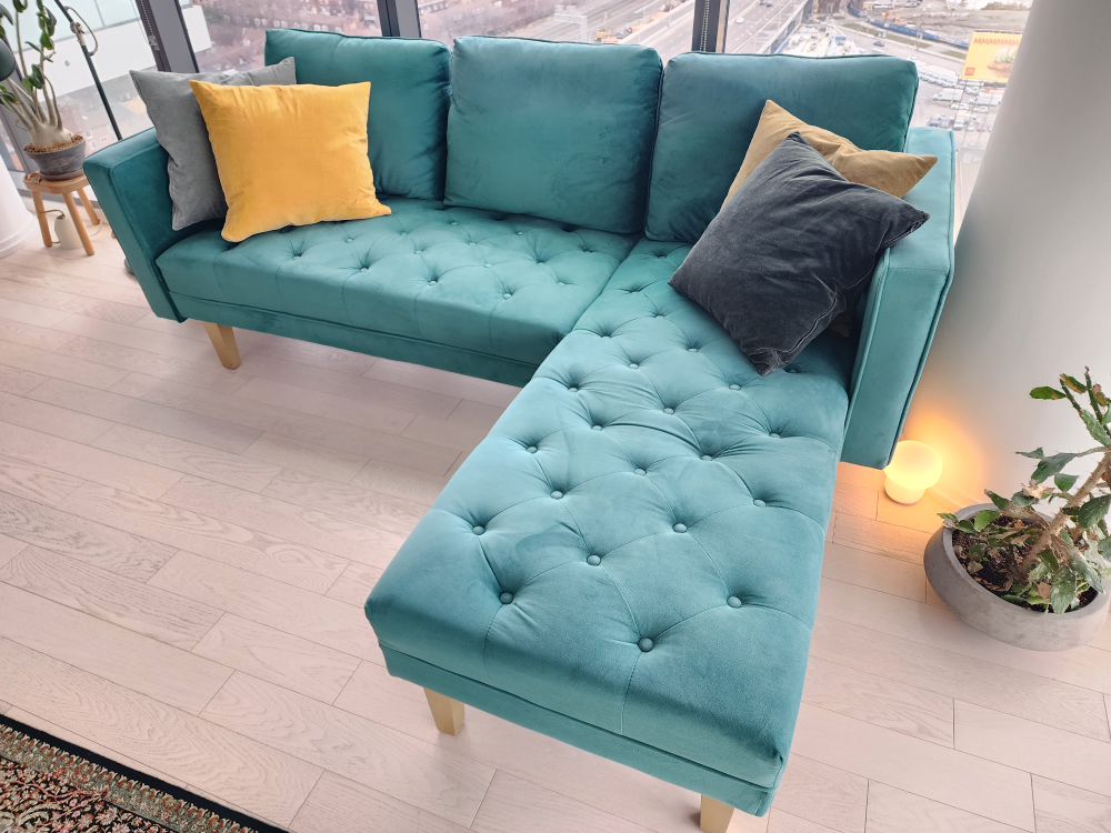 Sectional Velvet Sofa - Structube