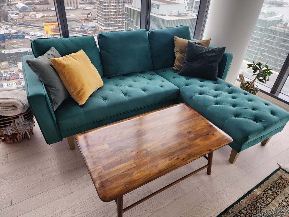 Sectional Velvet Sofa - Structube - photo 2
