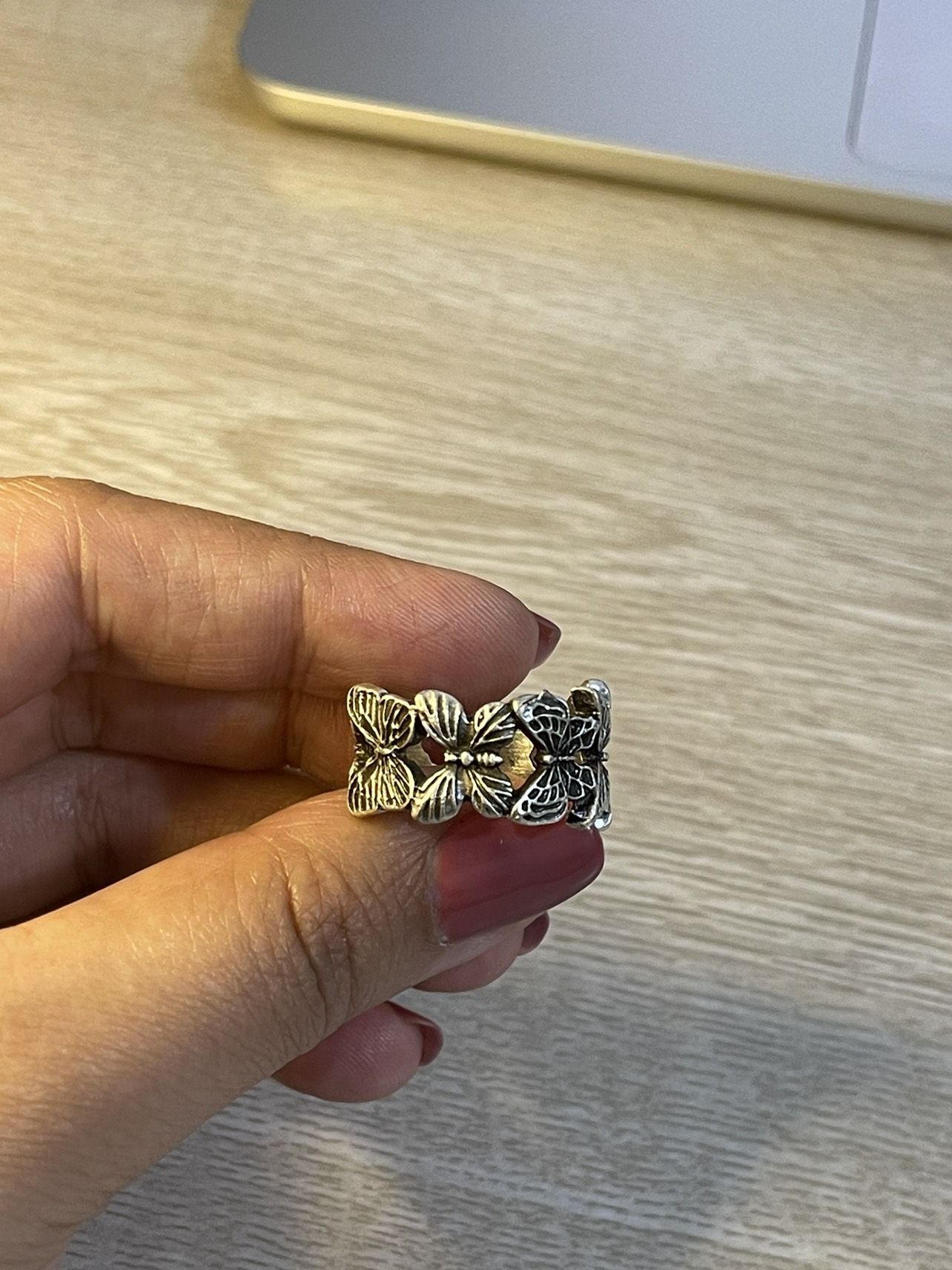 Handmade Vintage butterflies ring - photo 3