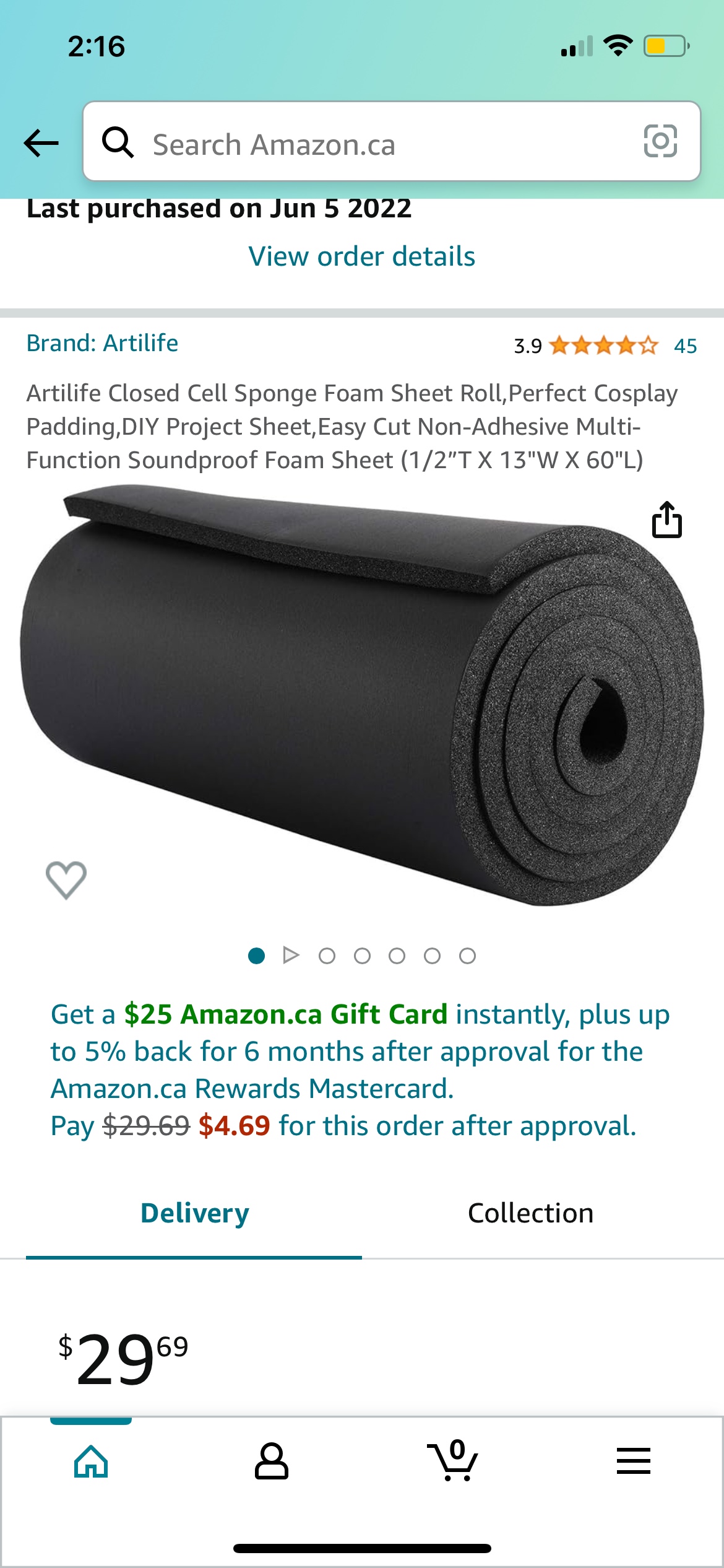 Foam roll / padding thumbnail