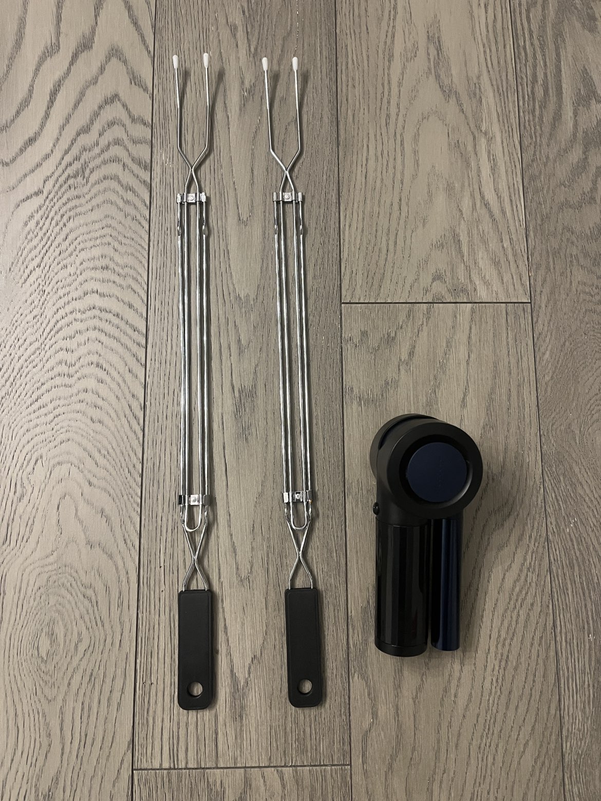 BBQ fan air blower and smores roasting sticks for camping thumbnail