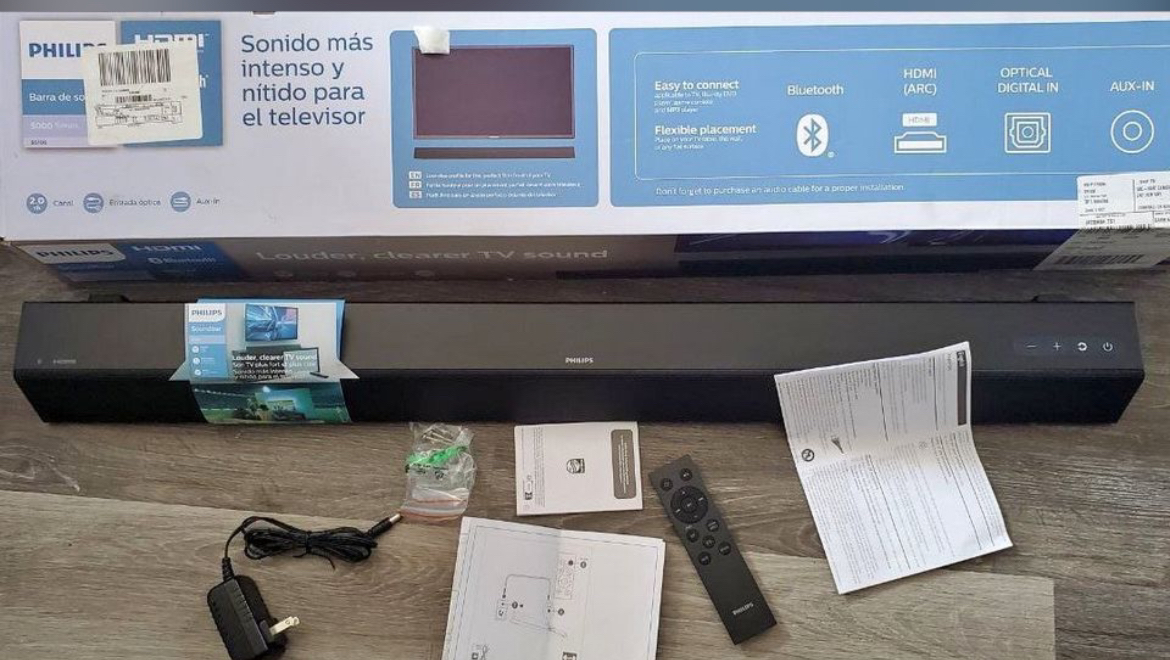 Philips B5106 2.0 Soundbar Speaker with Bluetooth, HDMI ARC thumbnail