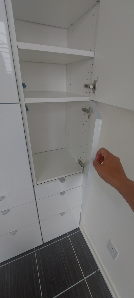 IKea Extra tall cabinets  with pish- open doors and drawers - photo 3