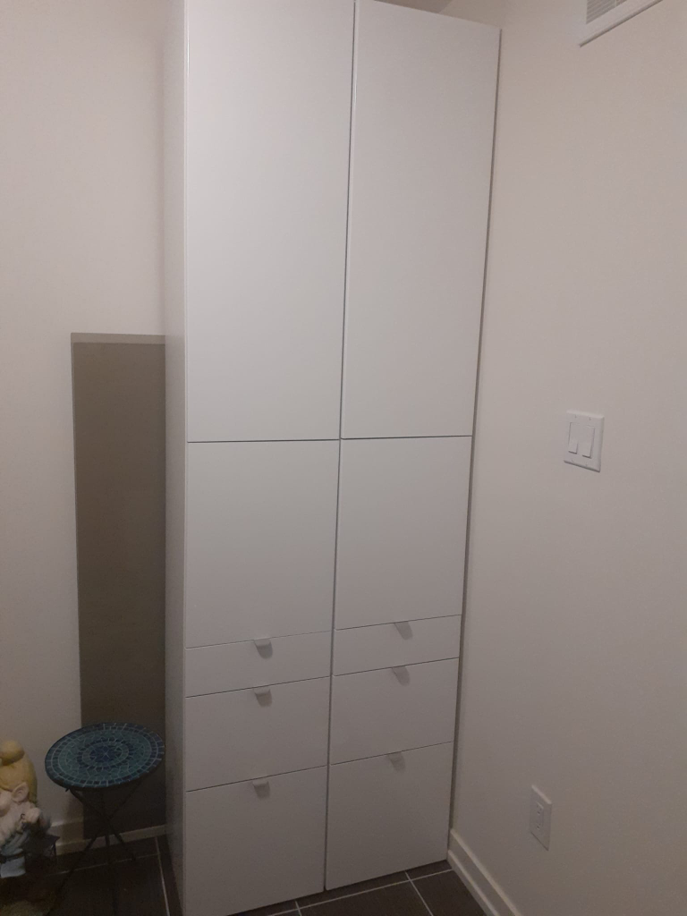 IKea Extra tall cabinets  with pish- open doors and drawers - photo 4