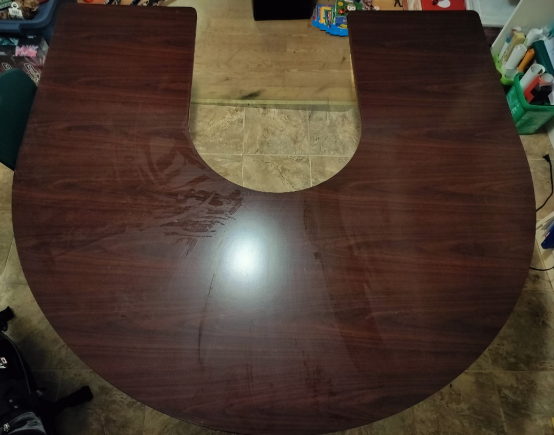 horseshoe shaped activity table - photo 2