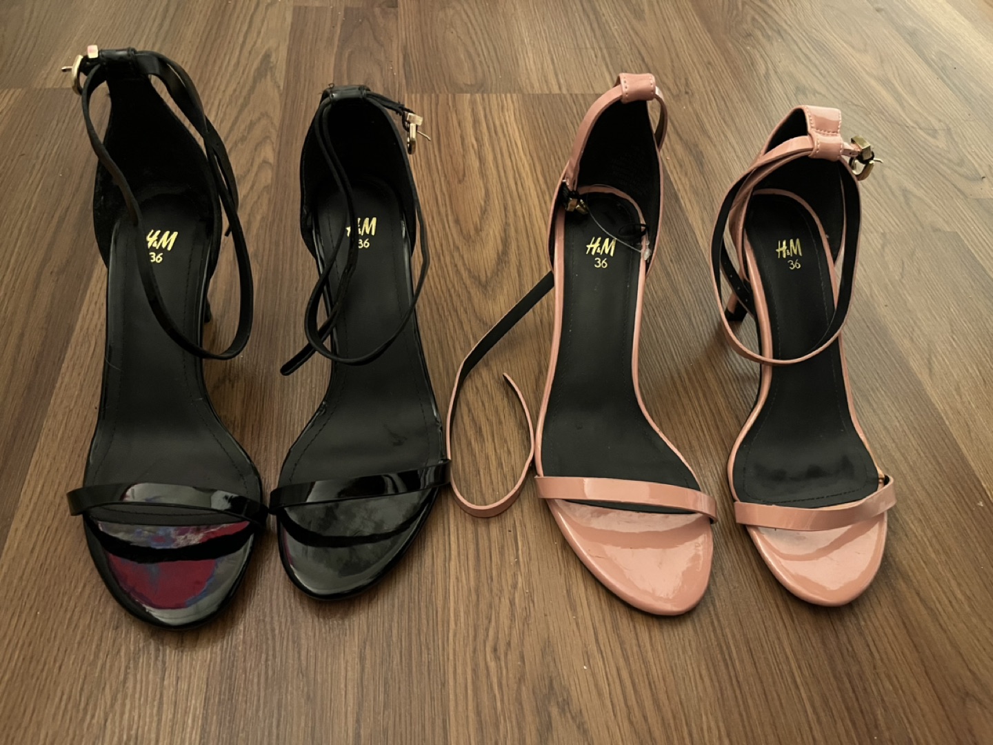 Strappy sandals - Black & Pink - 2 pairs - photo 2