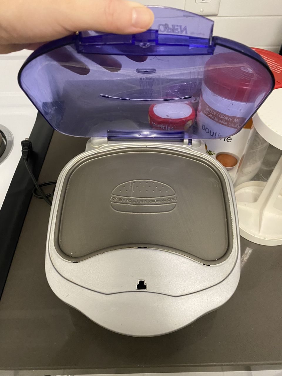 #freecycle Griller toaster and a burger press - photo 3