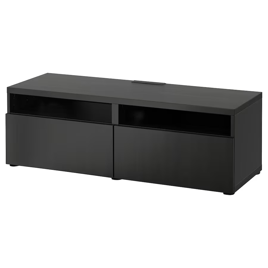 IKEA TV bench with drawers, black-brown/Lappviken black-brown