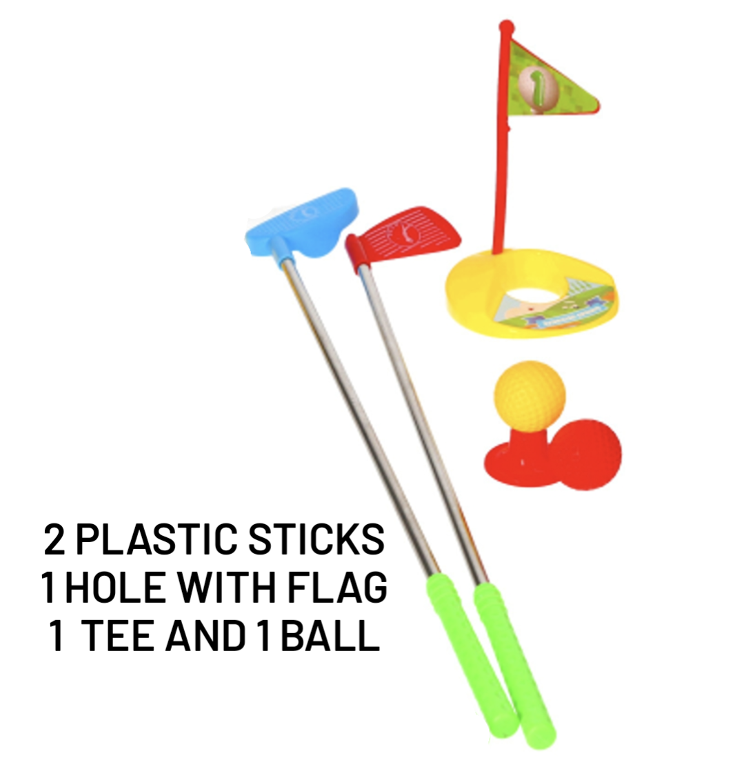 mini golf set toy plastic