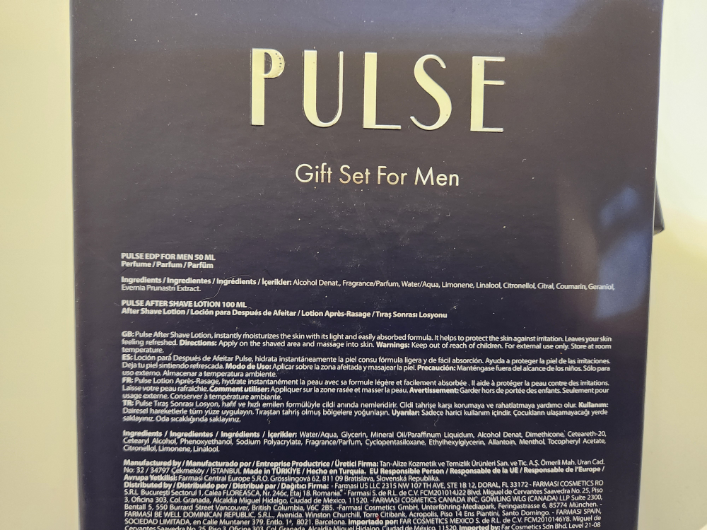Pulse parfum gift set for men image indicator(2)