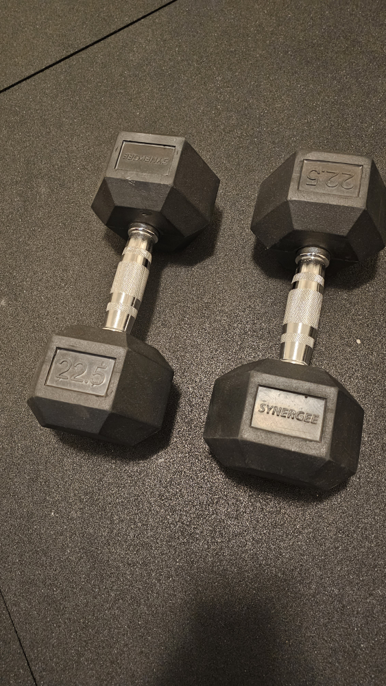 Rubber Hex Dumbbells