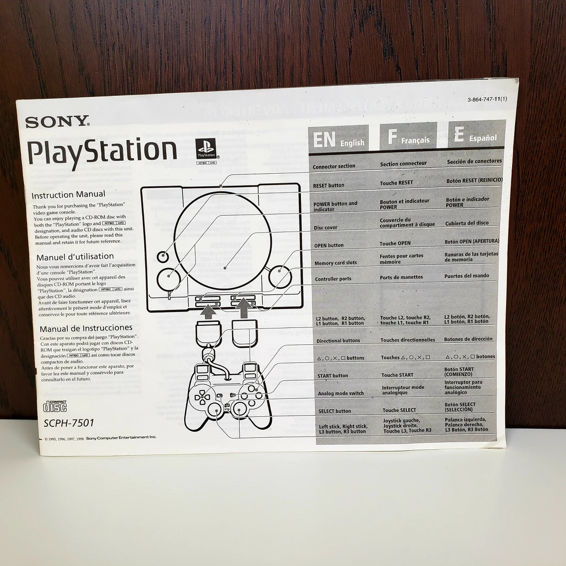 Free PlayStation 1 manual thumbnail