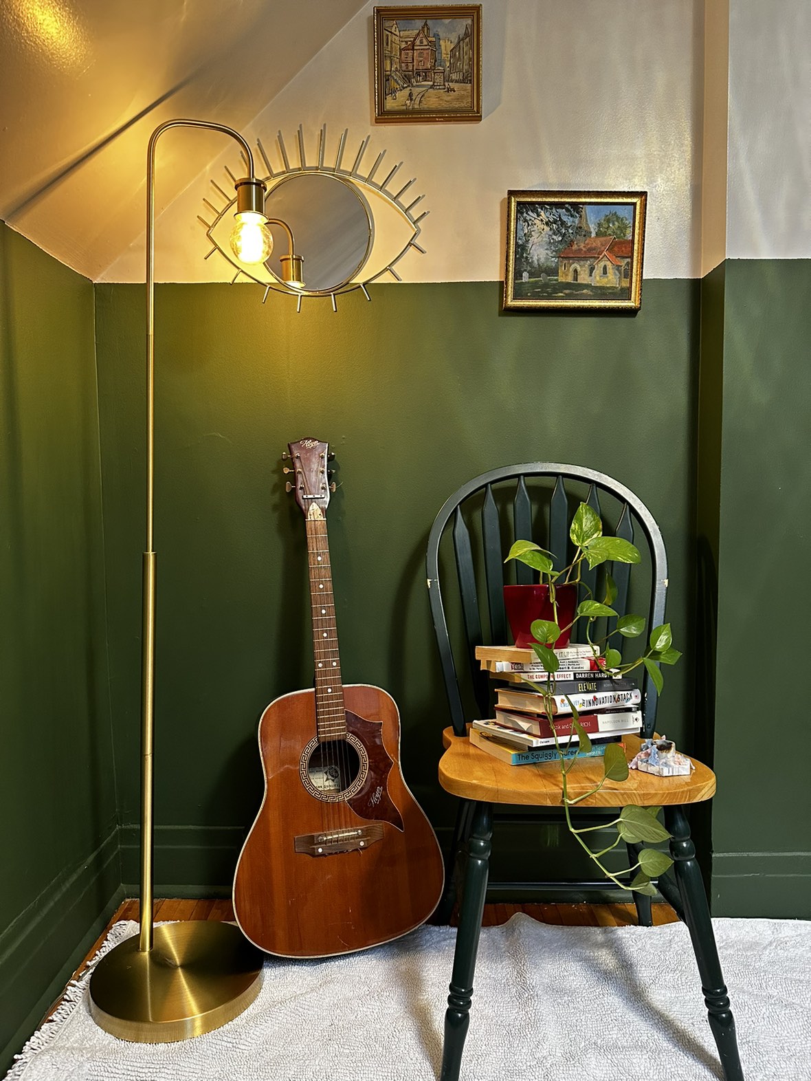 Gold Standing Lamp with Bulb - photo 2