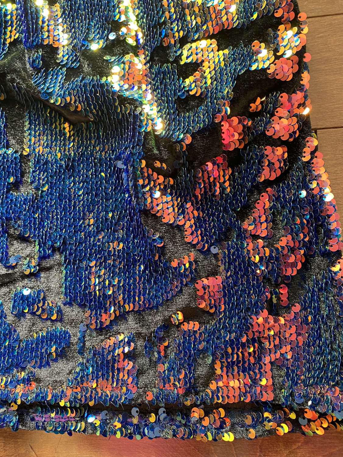 ZARA Knit Sequinned Multicolor Mini Skirt Sz M - photo 2