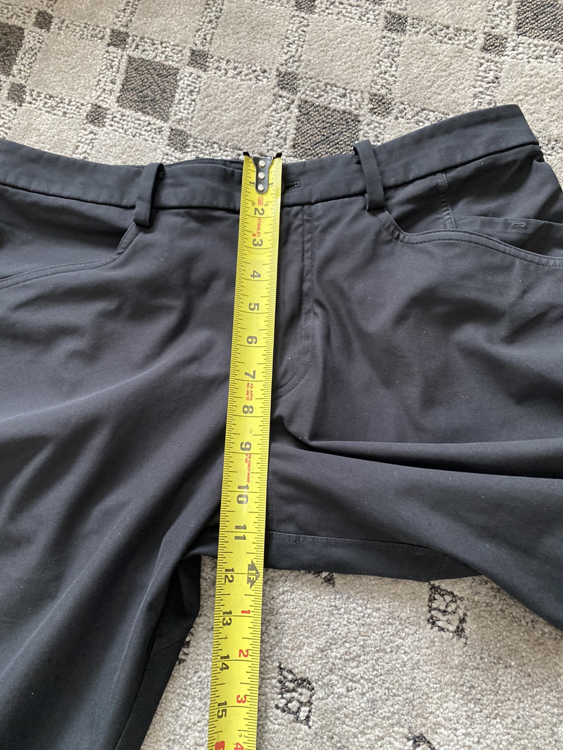 Lululemon Straight Leg Pants Black leggings women’s sz 34 waist - photo 2
