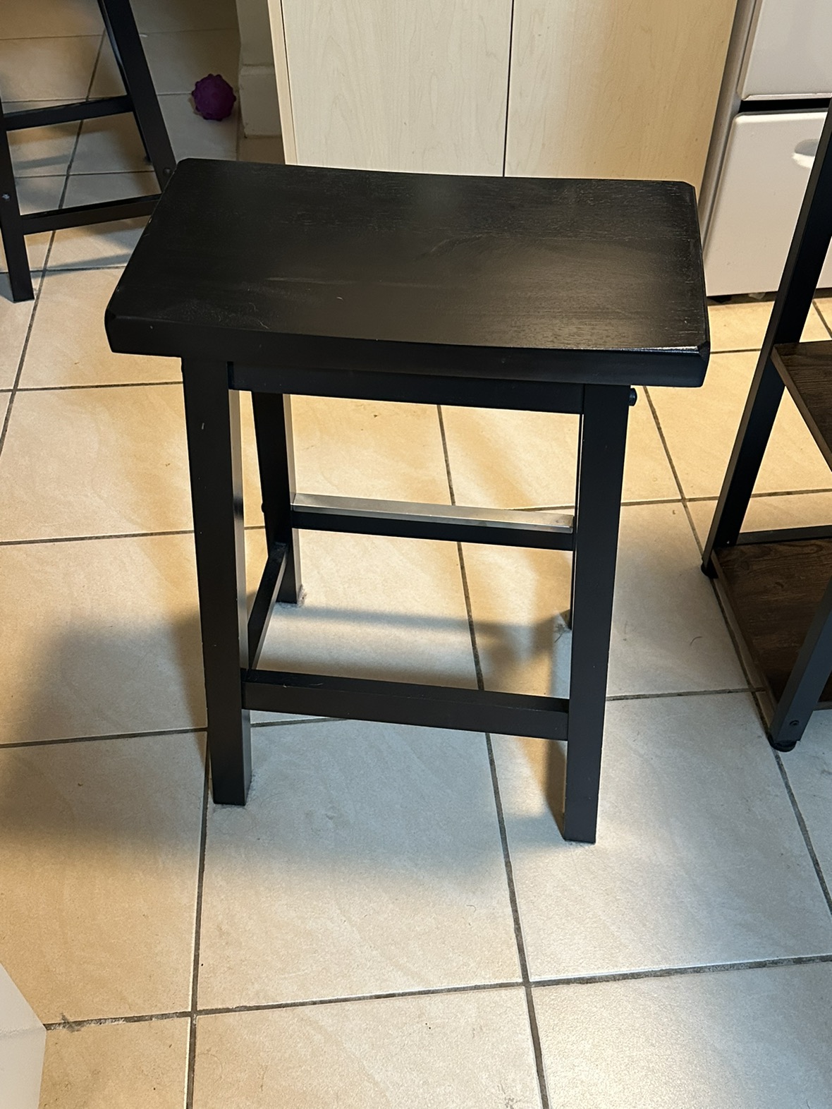 Wood Saddle Seat Stools (2) - photo 3