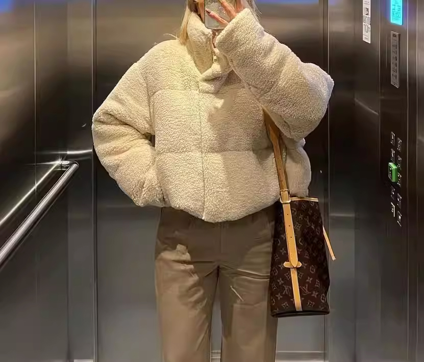 Fluffy Croptop Jacket - Brand New thumbnail