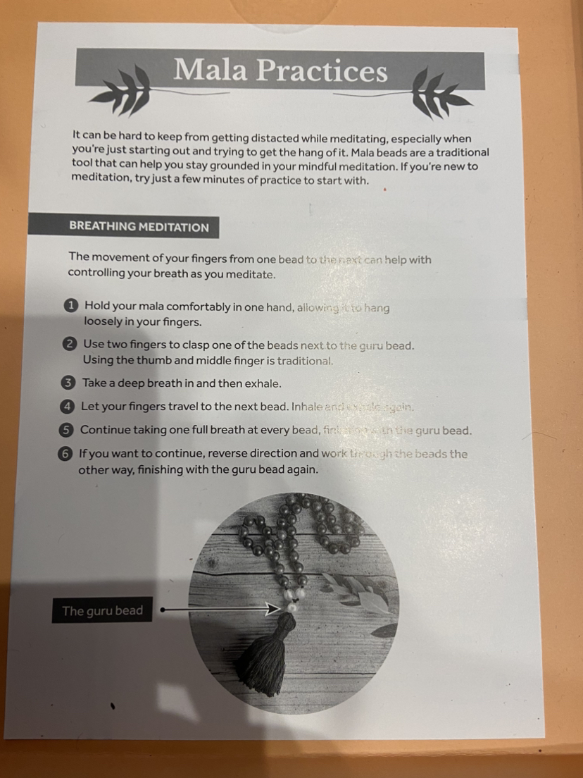 Mindfulness Box Set - Mala Beads + Mantra Cards image indicator(6)