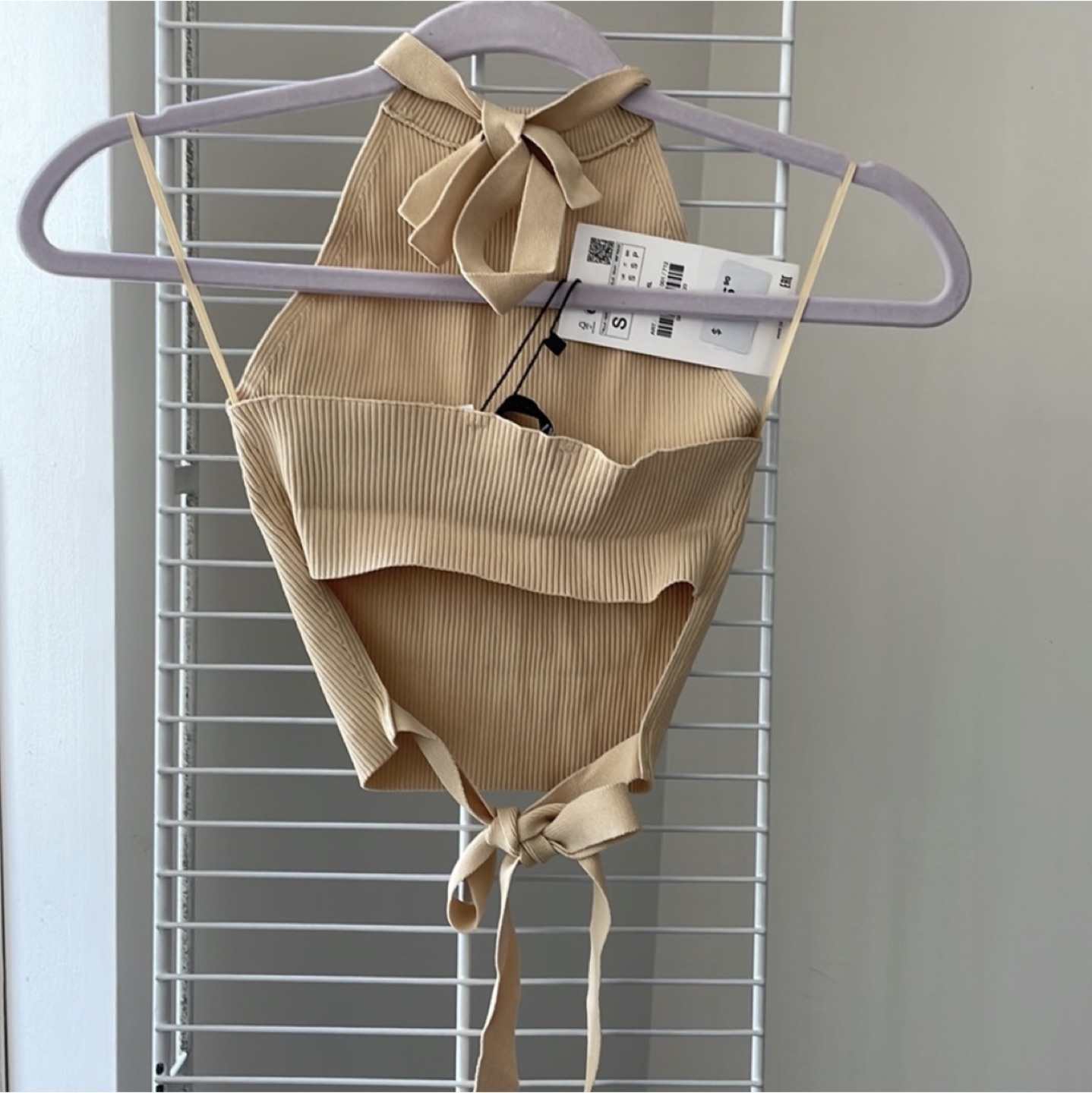 NEW Zara knitted halter top S image indicator(8)