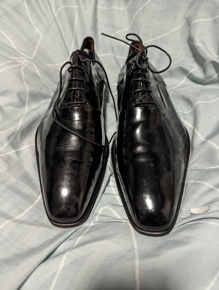Men's patent leather dress shoes thumbnail