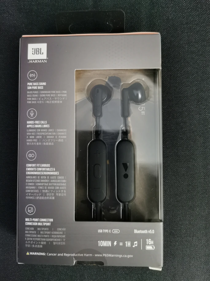JBL Pure Bass Wireless headphones 215BT (NEW) - photo 2