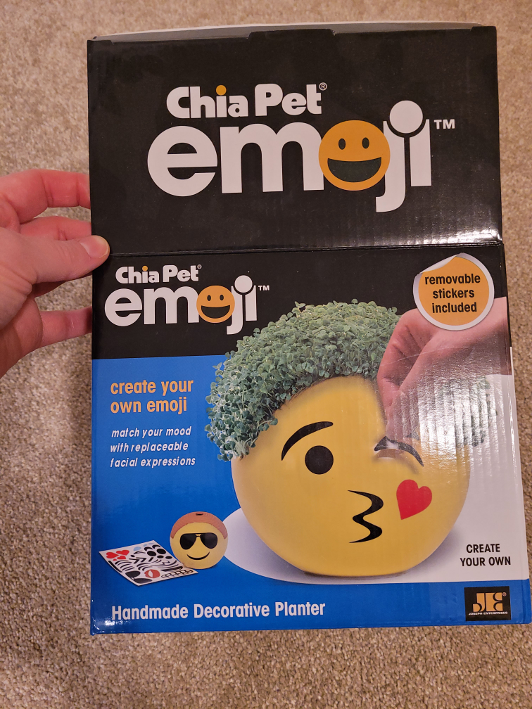 Chia Pet Emoji planter #freecycle
