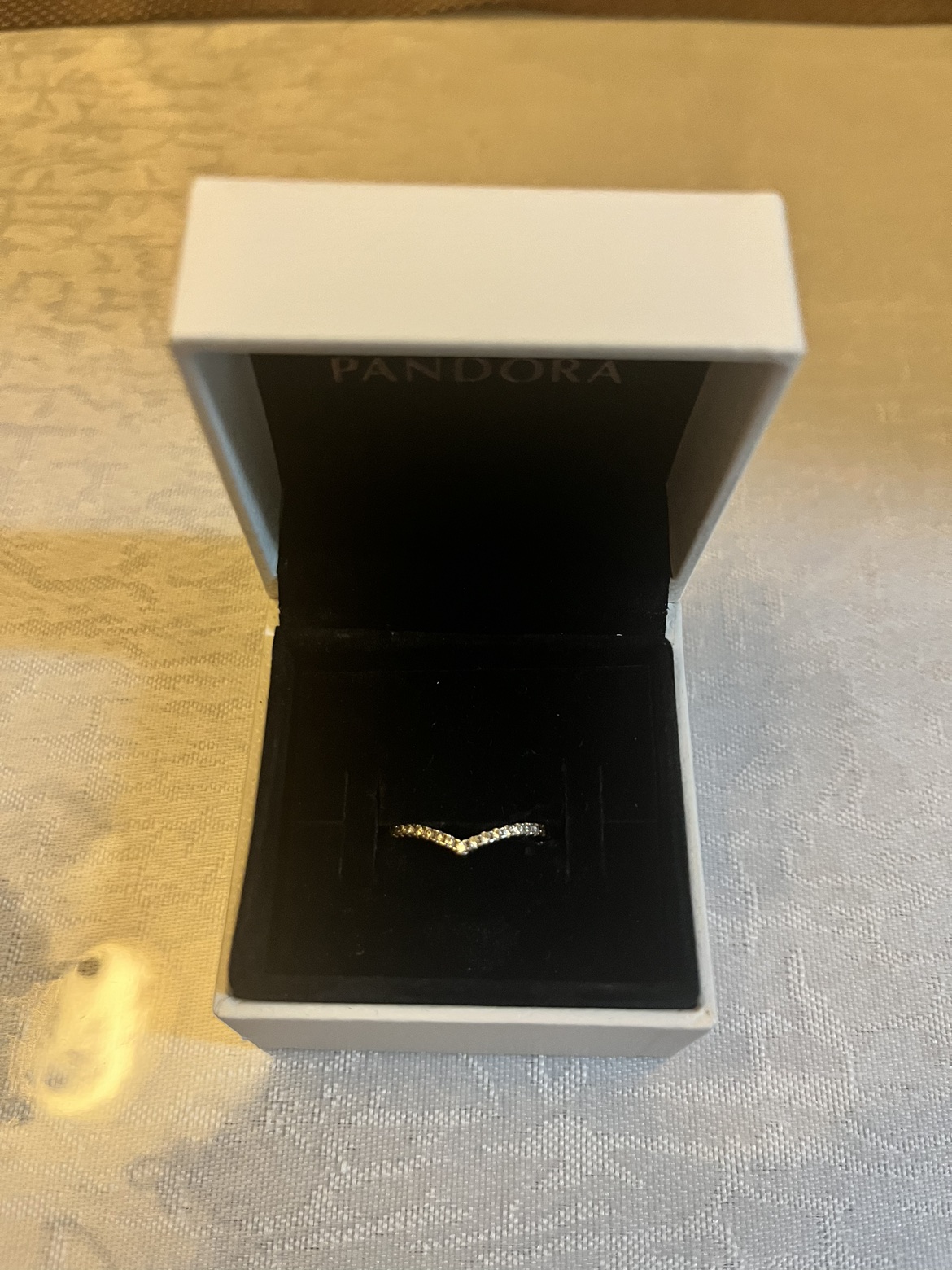 Pandora Sparkling Wishbone Ring thumbnail