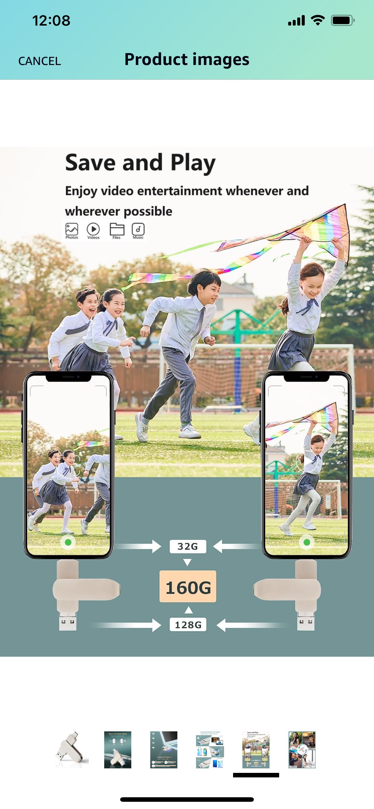 New 2023 32GB Flash Drive USB 3.0 Stick for Phone, USB 3-in-1 image indicator(5)