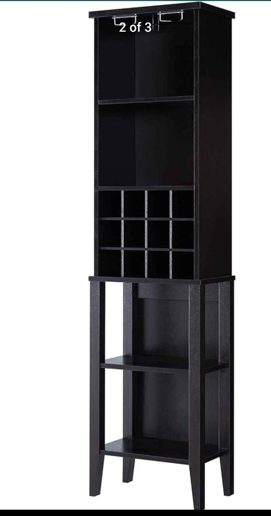 71" H Wine Cabinet for 12 Wine Bottles in Espresso Finish image indicator(2)