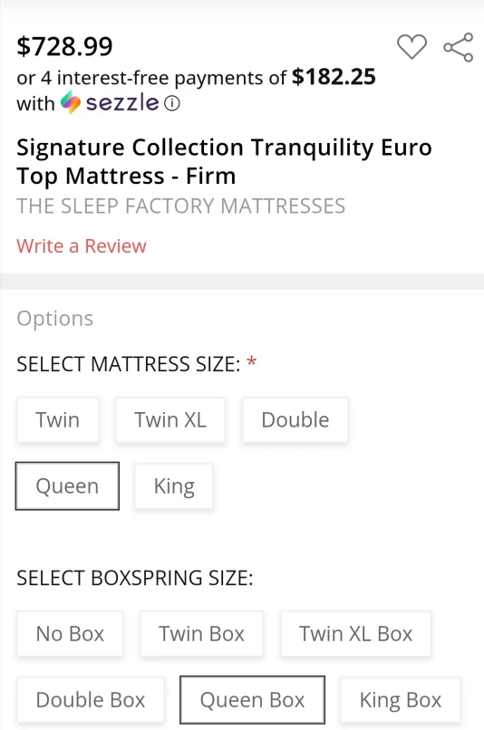 Queen Bed Set: mattress + spring box + bed frame - photo 4