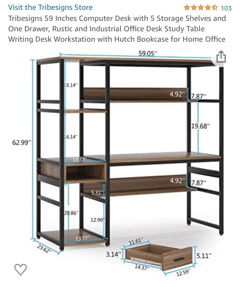 Desk with hutch