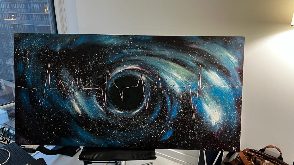 MUST GO! Einstein's Gravitational Waves - Hand-Painted Canvas