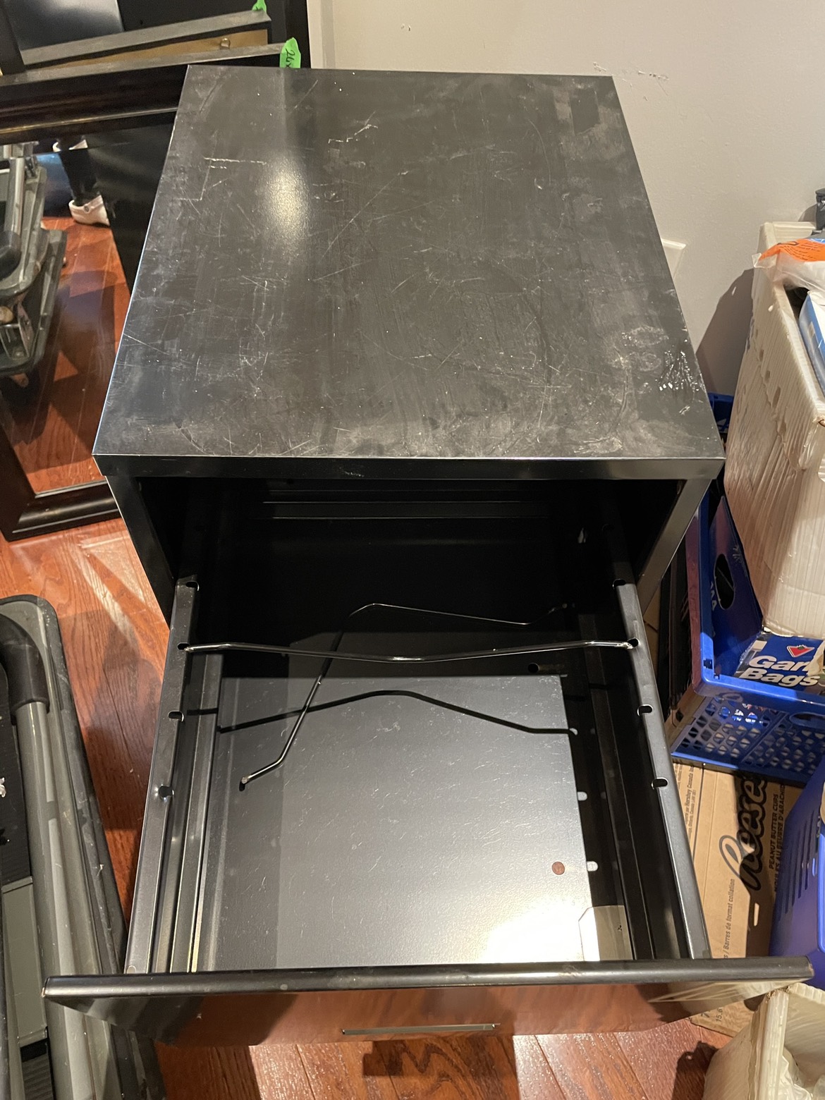 Black Metal File Cabinet - photo 2