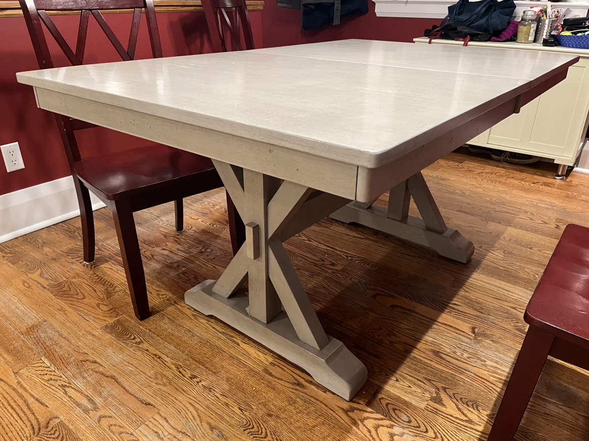 Solid wood dining table