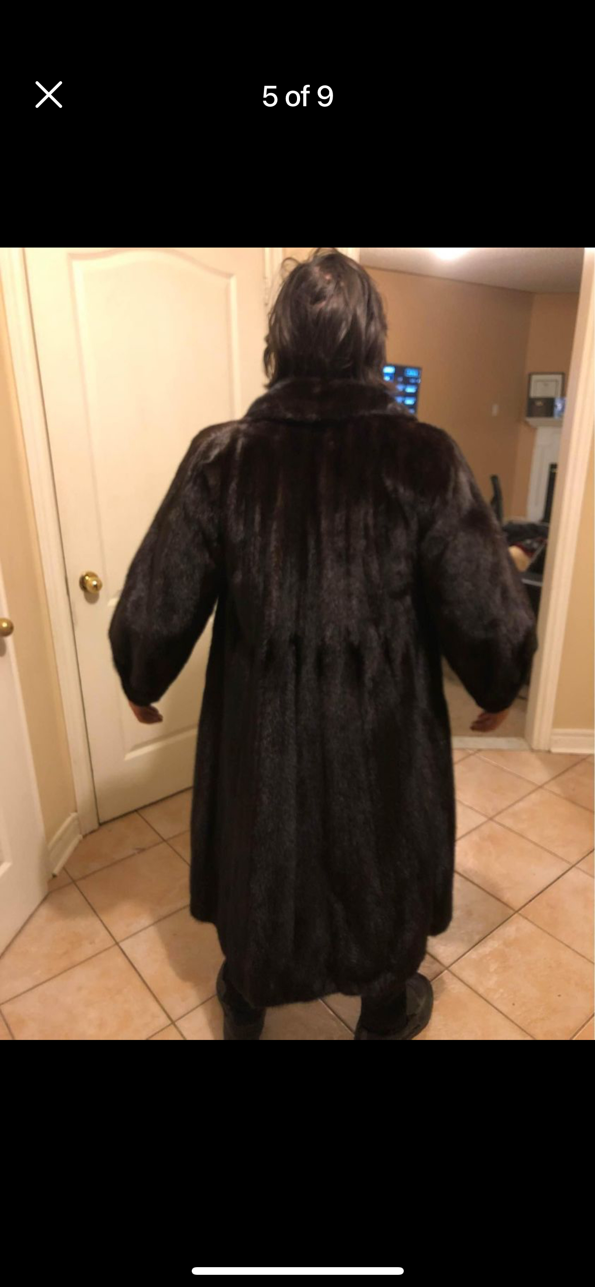 Real Mink Long Fur Coat image indicator(4)